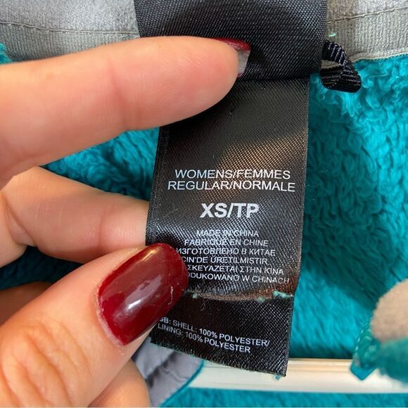 Women’s The North Face Osito 2 Bright Green Full Zip Fleece Jacket Size XS - Picture 13 of 13